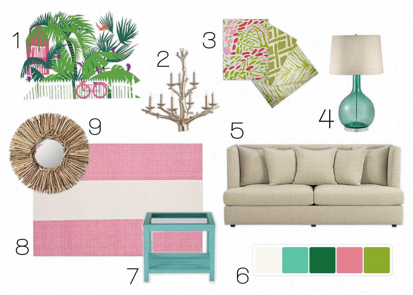  DIY  Decor  Tropical  Chic Living Room  interiors by mk